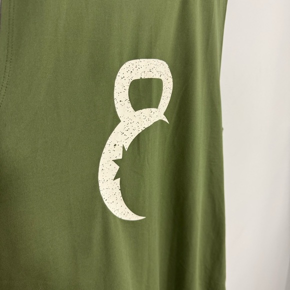 Zyia Kettlebell Tank Sz XL Army Green Sleeveless Top Stretchy Workout Gym EUC - Picture 4 of 8